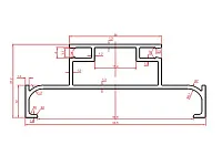 Н-образный профиль L=4500 (7420) (белый матовый) <10>