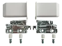 Навес мебельный регулируемый, сталь, комплект R+L, с белой пластиковой заглушкой и кт. крепежа