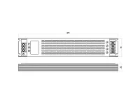06.800.01.373 Блок питания стаб. напр. для LED, плоский, 220VAC/12VDC, (max 150Вт), IP20, с защитой от КЗ, алюминевый корпус. белый, 312х53х22мм