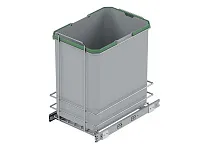 S-2580-G Мусорное ведро Starax 35л. шир. 400 (300x477х487) пластик <1>