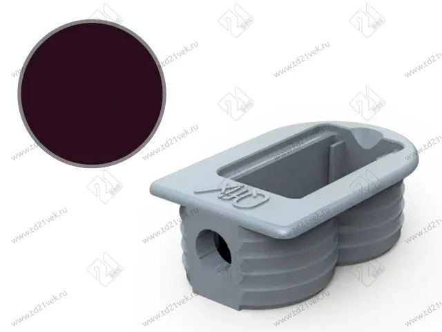 103-04-14-306 Qfix Корпус стяжки Mesan d20*h12,5*L34,5мм (коричневый) (ST) <500/3000> 1