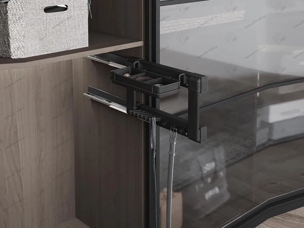 S-6736-A Вешалка для галстуков и ремней с органайзером, Starax, (230х475х290 мм), правая 1