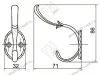KR0110 AB Крючок античная бронза <30/180> превью 2