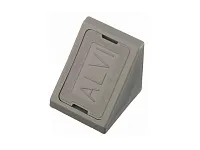 Уголок пластиковый №18 без крышки+крышка  (А)(серый) 100/1500