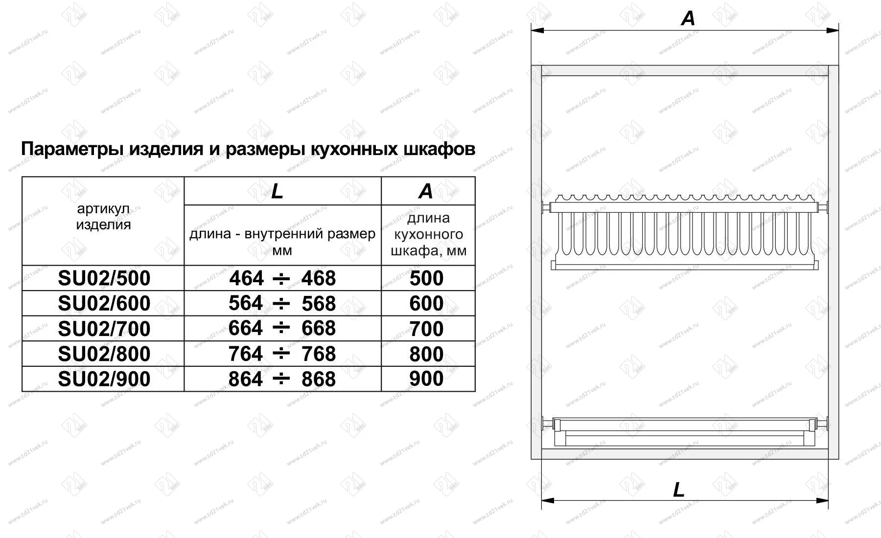 SU02/500  Сушка из нержавеющей стали 500 мм <1/5> 3