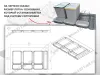 S-2564-G Система сортировки в базу 900 мм, Starax Order 2, (840-800x490-415x305 мм), серый превью 4