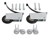 Комплект роликов на 1 дверь, асимметрия, базовый, 37,5 мм