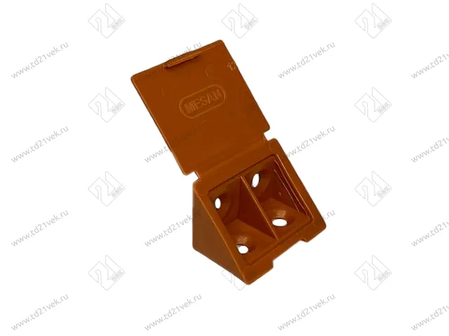 102-07-02-307 Уголок Mesan пластиковый с крышкой (4 самореза), груша <250/3000> 1