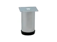 N0030-120 SC Опора мебельная  регулируемая малая 50х120 мм, мат. хром <80>