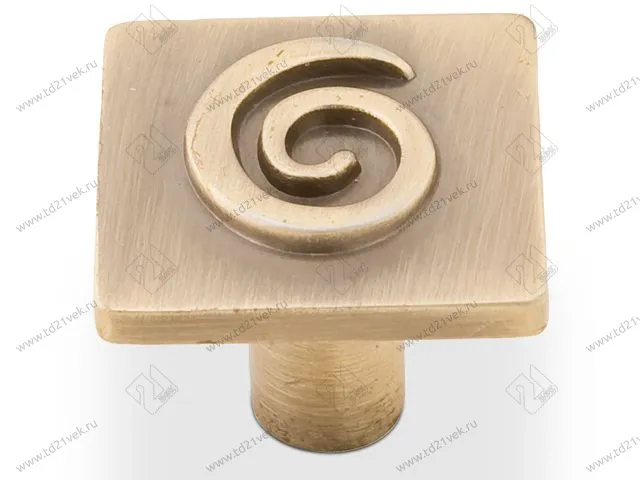 RK-07 BA Ручка-кнопка, бронза <100/500> 1