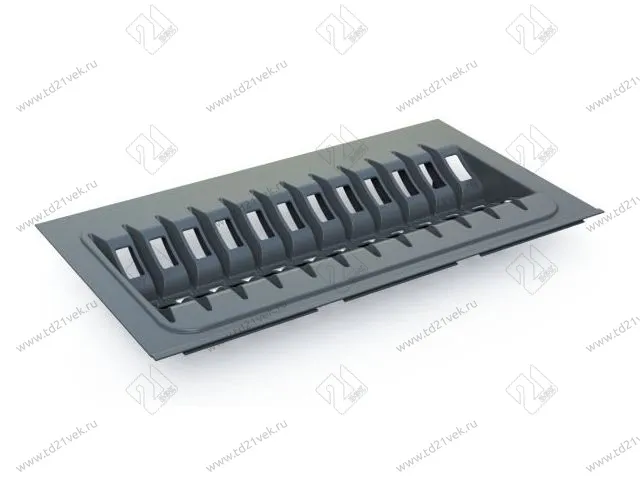 105-83-51-309 Лоток для тарелок Mesan TrayBond, 12шт.(Ш270хГ480-420хВ45) антрацит <2/20> 1