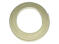 Уплотнительный гибкий плинтус для столешницы Аврора 7мм со скотчем, 1 бобина 5м, белый