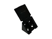 102-07-02-301 Уголок Mesan пластиковый с крышкой (4 самореза), черный <250/3000>