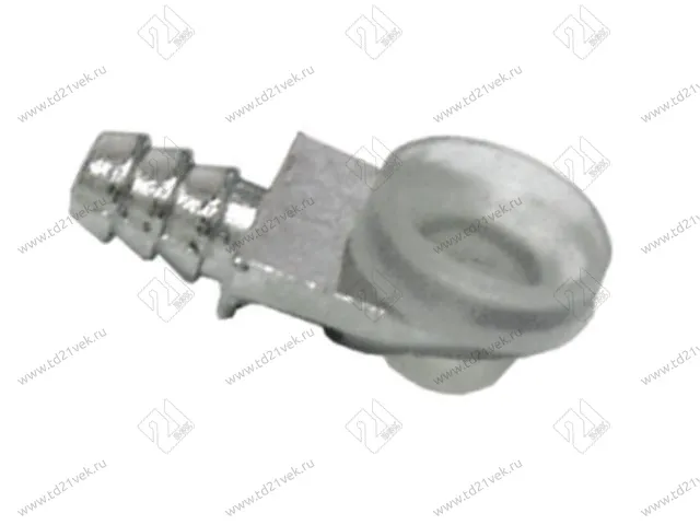 P001NP.57 Полкодержатель с вакуумной присоской из пвх для стекла, никель (100/500) <1000/10000> 1
