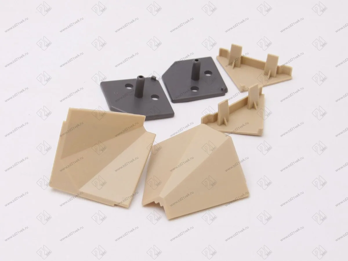 Ком-т заглушек к плинтусу Престиж, бежевый <200> 1