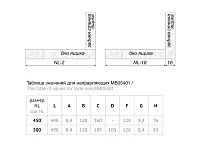 MB05401W/500 Металлобокс 500 мм, белый <10>