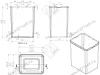 S-2391-A Мусорное ведро Starax 16+1л. шир. 400 (260x440x400) антрацит превью 4