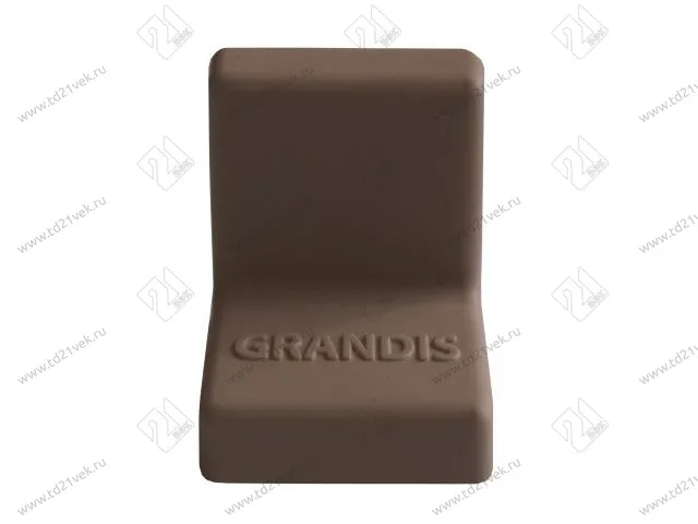 Уголок крепежный 20x20 мм толщ.1,2мм с крышкой, венге  10-436P <400/4000> 1