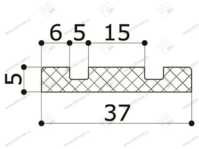 Направляющие -дабл 2м., черный 2