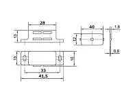 Магнитная защёлка коричневая