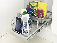 S-2393-G Корзина для бытовой химии в базу 350/400, Starax, (260*440*245 мм), серый