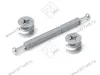 Стяжка B-fix ST01/50/6/Zn/01 Эксцентрик 15х12мм 2шт, дюбель 84мм с рез.6,3x13мм <1000> превью 1