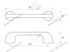 S-2622-128 GR Ручка-скоба, 128 мм, серый <35/175> превью 4