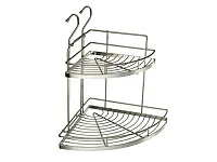 YJ-G209 Полка угловая 2-х ярусная (320х320х440) хром <2>