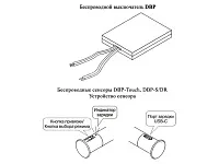Сенсорный выключатель на касание DBP-Touch, для беспроводных выкл. DBP (до 5шт.) 16х64мм