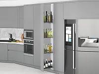 S-2919-A Выдвижная колонна в базу 150 мм, Starax, 4-х ярусная, (108х465х1650 мм), левая