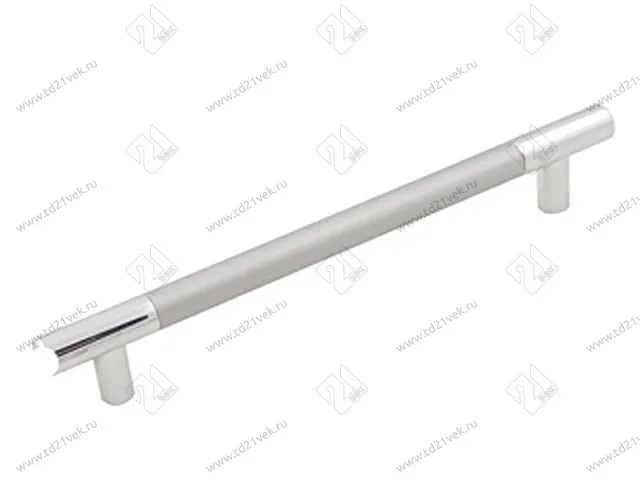 Ручка-рейлинг С15/288 алюмин-пластик, хром/металлик <150> 1
