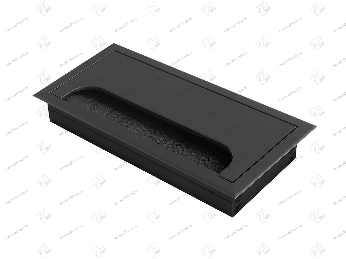 Заглушка кабель-канала LB-80X160-20 Мерида, GTV, 80x160мм, анодированный чёрный 1