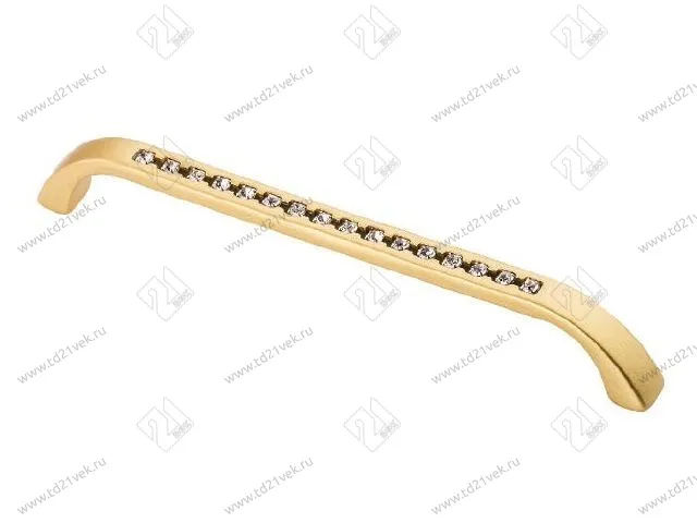 Скоба "Оскар" со стразами 5196-04/160 (мат.золото) <50/400> 1
