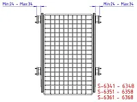 S-6361-A Выдвижная корзина Starax (большая) с телескоп. напр. 400 мм. (355-375x465x360) <1>