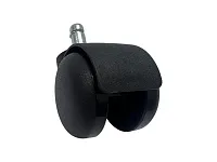 Опора колесная 413, на штифте d11мм, d50 мм, h80 мм, нагрузка 30 кг, черный