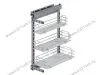 S-2247-C Бутылочница 300, Starax, 3-х ярусная, направляющие Blum Tandem, (255-205-155х470х635 мм), правая превью 1