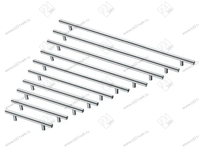 R-3020-128 Ручка-рейлинг D=12мм, 128 мм, хром <20/100> 1