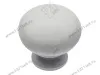 GS-BERGA-1-10 Ручка стальная (кнопка) BERGAMO белый глянец <25> превью 1