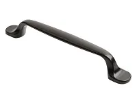 RS-106-128 BL , Ручка-скоба, 128 мм, матовый черный  <40/200>