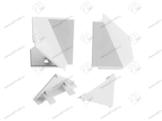 Ком-т заглушек к плинтусу Престиж, белый <100/200> 1