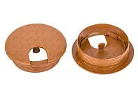 Заглушка кабель-канала, круглая, d=62 №10, коричневый