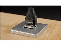 06.800.01.326 USB-розетка, врезная, квадратная, 2хUSB CHARGE-K, max. 3,4A, провод 2м c LED кон., 37х37х31.3мм, серебристый