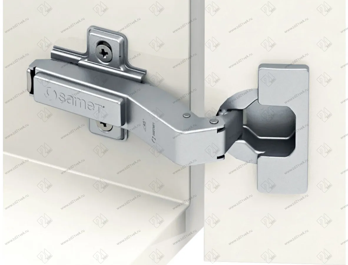 1018008233 Петля STAR TRACK Push Open 45° (без обратной пружины) 48AX   (под евровинт) <250> 1