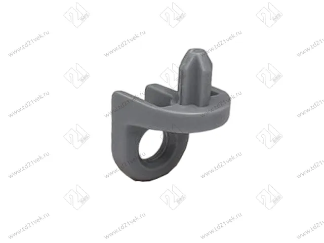 103-02-09-303 Полкодержатель Mesan с фиксатором(под саморез)(нагр.25кг/м2) серый (ST)<1000> 1