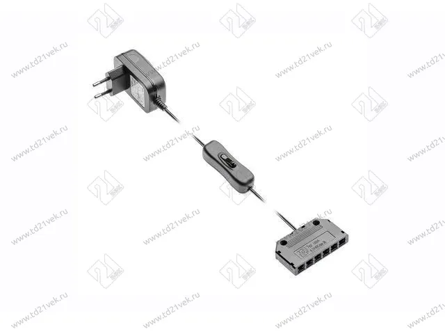 Блок питания для светоид. LED 6W LD-ZWND6W-10 дистрибьютор для диод.освещ, выкл ножной 1