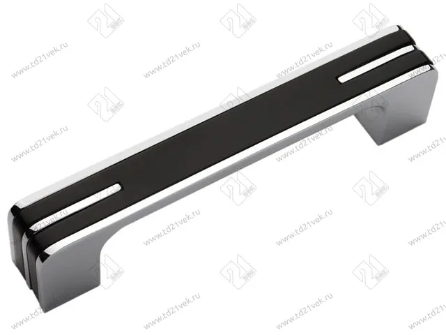 RS267CP/BL.4/256 Ручка-скоба 256 мм черный/хром <25> 1