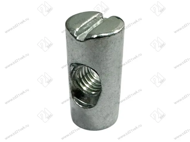 Стяжка-бочонок D10, М6хL20 мм, под шлиц для плит толщиной от 25 мм 1