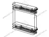 S-2442-08-A Бутылочница 200, Starax, 2-х ярусная, направляющие Blum Tandem, выдвижение 7/8, (151х475х495), правая, антрацит превью 2