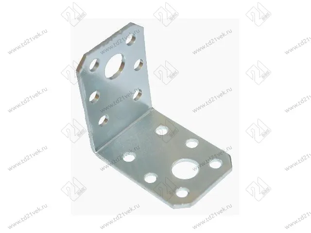 Уголок крепёжный 50*50*35*2.0, цинк <100> 1