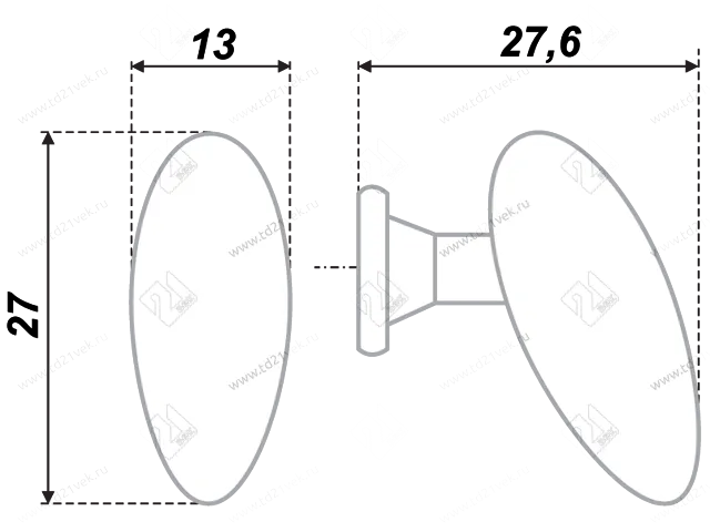 RC003СР.4 Ручка C0340 хром <50/500> 2